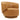 Celestia Vegan Leather Fabric and Wood Swivel Chair Tan ASY Furniture  Houston TX