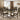 Chicago 7 Piece Dining Set with Linen Chairs ASY Furniture  Houston TX
