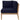 Clearwater Outdoor Patio Teak Wood Corner Chair Gray Navy ASY Furniture  Houston TX