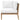 Clearwater Outdoor Patio Teak Wood Sofa Gray White ASY Furniture  Houston TX