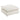 Commix Down Filled Overstuffed Boucle Fabric Ottoman Ivory ASY Furniture  Houston TX