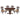 Deryn Park Jacquard 5pc Set (TB+4S) Cherry,Metallic Accent - Traditional ASY Furniture  Houston TX