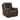A brown leather reclining armchair with nailhead trim and plush cushions.