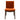 Laura  Burnt Orange Velvet Solid Wood Dining Chair (Set Of 2) ASY Furniture  Houston TX