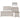 Nashville  4pc Set (QB+NS+DR+MR) Brown,White ASY Furniture  Houston TX