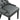 Regent Dining Side Chair Vinyl Set of 2 Gray ASY Furniture  Houston TX