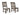Tarin Wood  6 Piece Dining Table Set with Bench ( 4 Chairs + Bench + Table) ASY Furniture  Houston TX