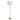 Viora Marble Base Floor Lamp - Dark Brown and White