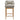Wellspring Outdoor Patio Outdoor Patio Teak Wood Bar Stool Light Gray Greige ASY Furniture  Houston TX