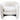 Alexon Mid-Century Modern Luxury Barrel Lounge Chair in White Boucle
