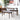 Abbott Dining set with 2 Gray Abbott Benches-Small White Top ASY Furniture  Houston TX