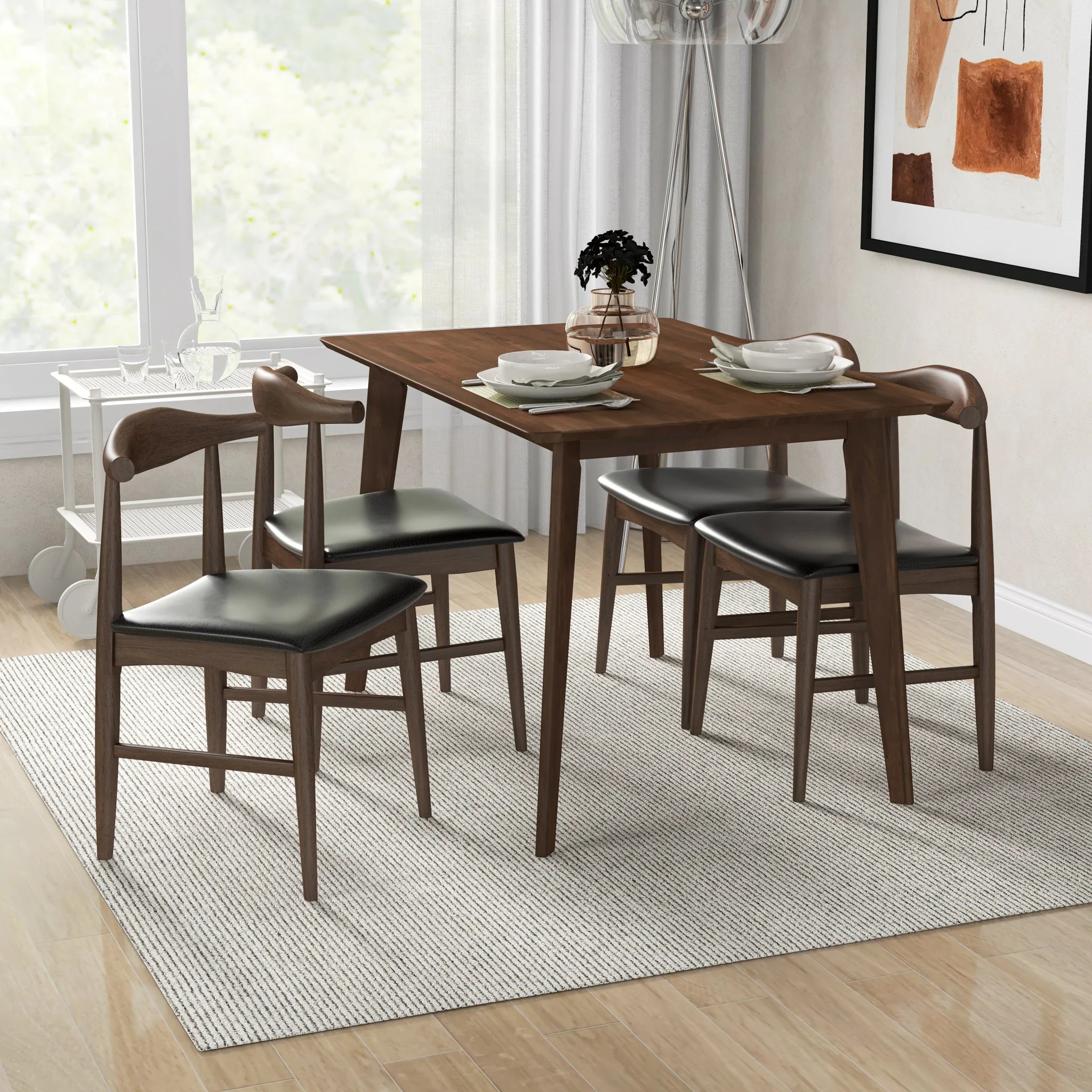 Abbott table and bench set cheap