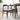 Abbott Dining set with 4 Zola Gray Chairs (Small) ASY Furniture  Houston TX