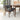 Abbott Large Walnut Dining Set with 4 Ricco Dark Gray Chairs ASY Furniture  Houston TX