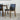 Adira (Large - Walnut) Dining Set with 4 Virginia (Black Leather) Dining Chairs ASY Furniture  Houston TX