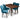 Adira (Small - Walnut) Dining Set with 4 Joyce (Jade Velvet) Dining Chairs ASY Furniture  Houston TX
