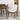 Adira (Small - Walnut) Dining Set with 4 Virginia (Beige) Dining Chairs ASY Furniture  Houston TX