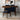 Adira (Small - Walnut) Dining Set with 4 Virginia (Dark Blue) Dining Chairs ASY Furniture  Houston TX