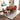 Adira (XLarge - Walnut) Dining Set with 8 Evette (Burnt Orange Velvet) Dining Chairs ASY Furniture  Houston TX