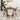 Aliana Dining Set with 4 Evette Beige Chairs (Walnut) ASY Furniture  Houston TX