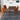 Alpine (Large - Walnut) Dining Set with 4 Evette (Orange Velvet) Dining Chairs ASY Furniture  Houston TX