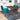 Alpine (Large - Walnut) Dining Set with 4 Evette (Teal Velvet) Dining Chairs ASY Furniture  Houston TX