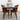 Alpine (Large) White Dining Set with 4 Evette Orange Dining Chairs ASY Furniture  Houston TX