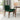 Alpine (Large - White) Dining Set with 4 Virginia (Green Velvet) Dining Chairs ASY Furniture  Houston TX