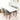 Alpine Small Dining set with 4 Abbott Dining Chairs (White) ASY Furniture  Houston TX