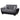 Armada Air Upholstered Convertible Loveseat with Storage Grey/Black-PU Polyester ASY Furniture  Houston TX