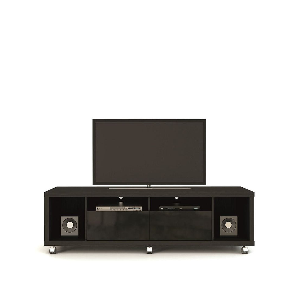 Cabrini TV Stand and Floating Wall TV Panel with LED Lights 1.8 in