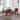 Dining Set Palmer White Top Table with 4 Virginia Burnt Orange Velvet Chairs ASY Furniture  Houston TX