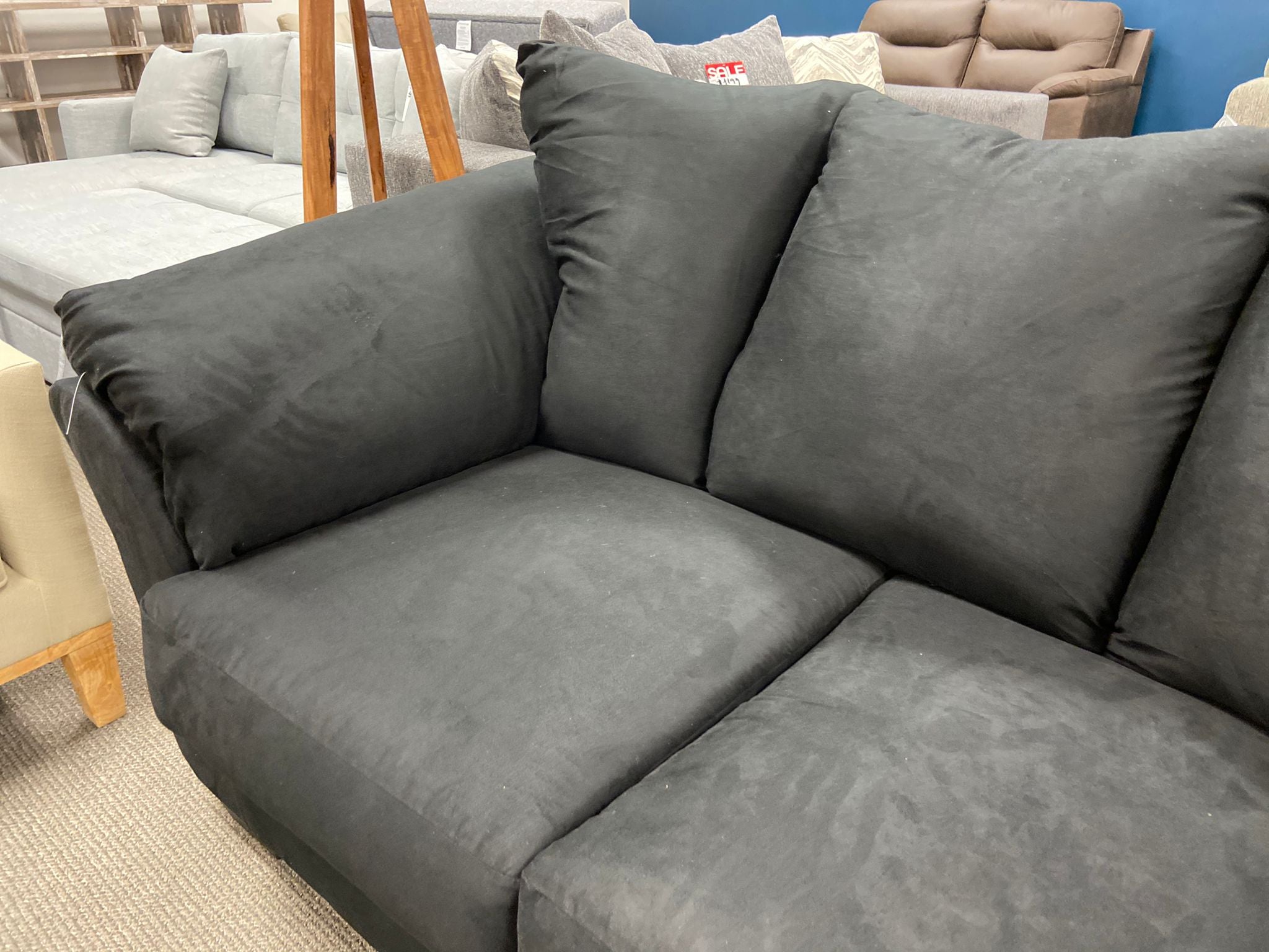 [Floor Sample] Darcy Black Sofa Loveseat Set ASY Furniture