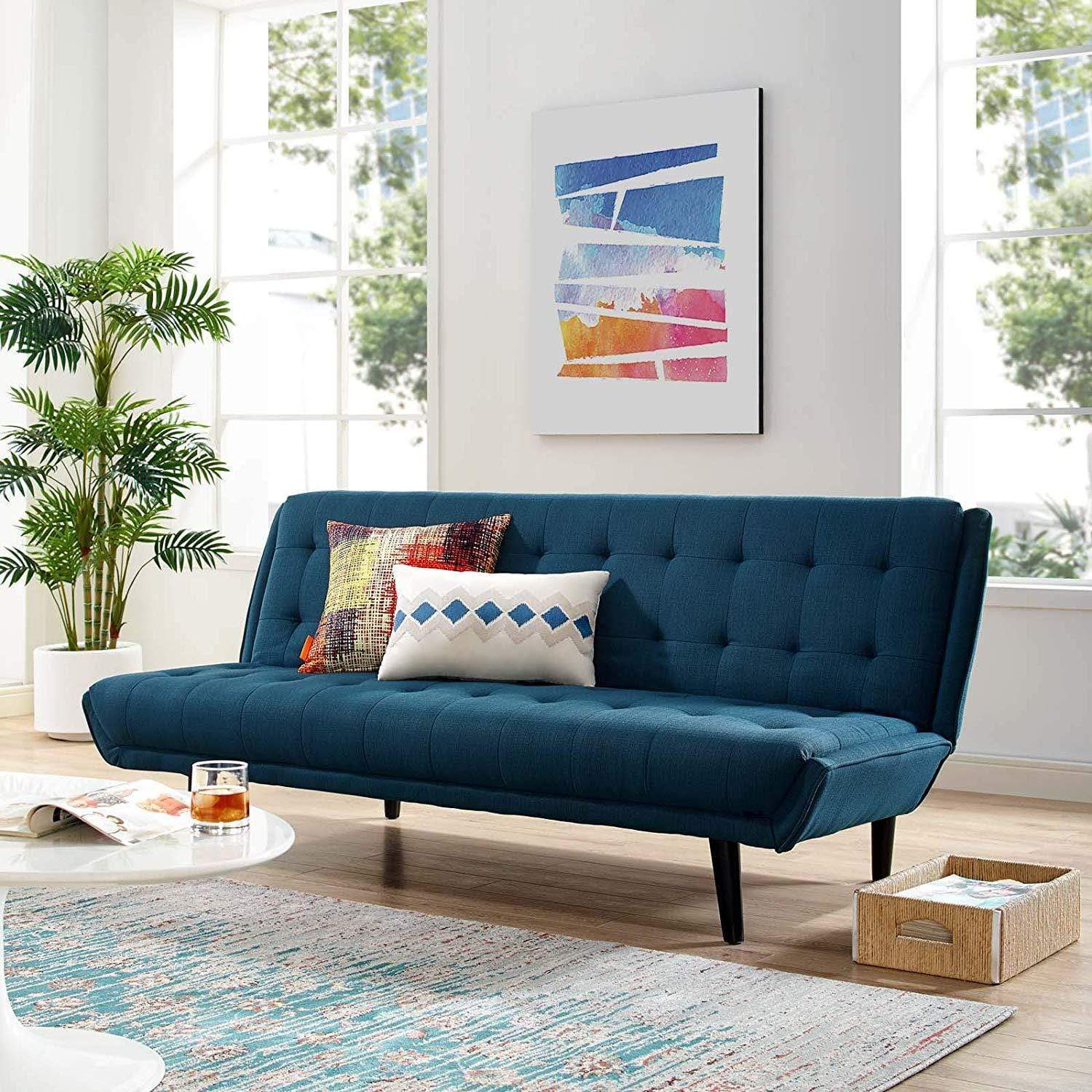Glance Tufted Convertible Fabric Sofa