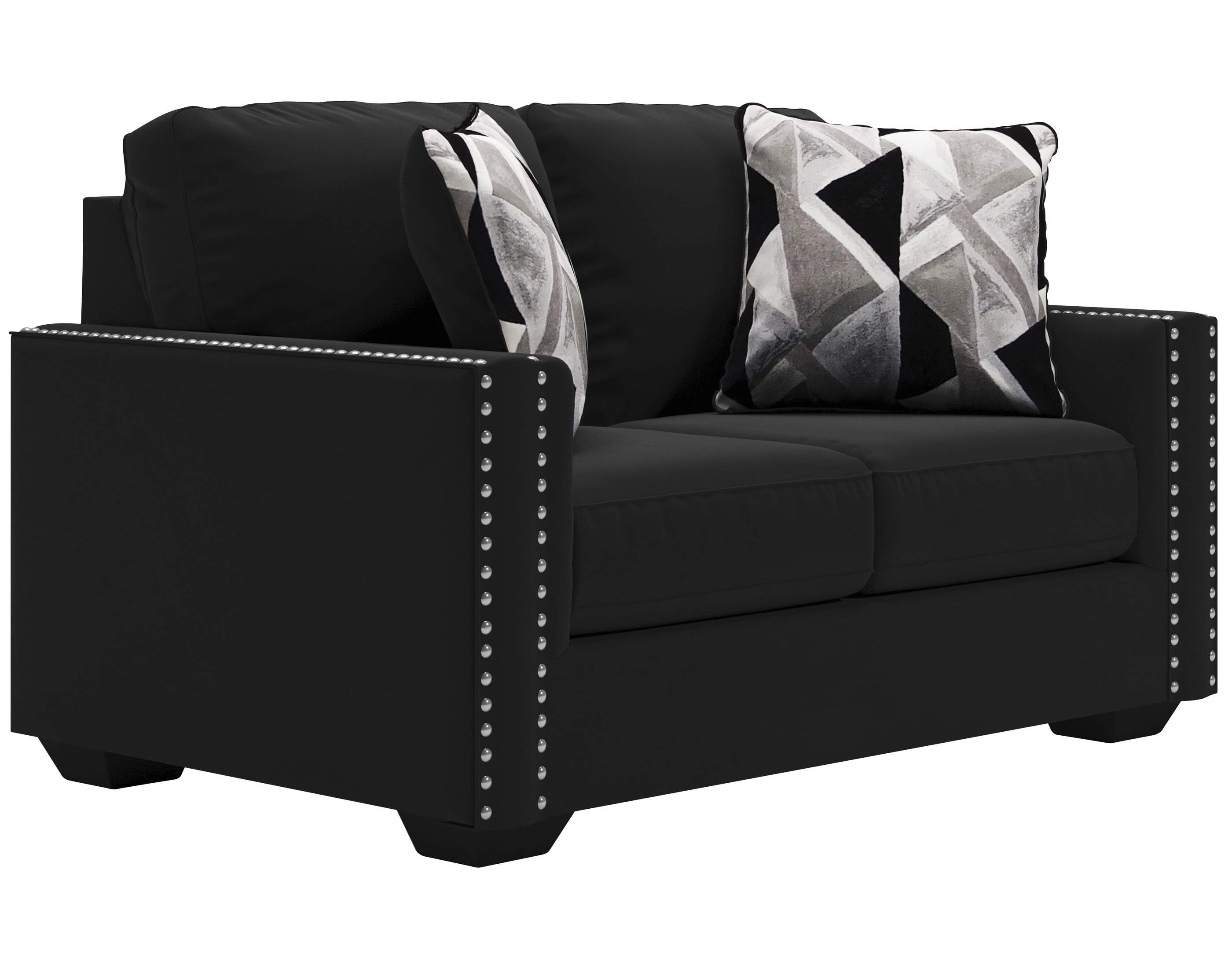 Gleston Onyx Contemporary Sofa Loveseat Set ASY Furniture
