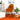 Ingrid Orange Velvet Rocking Chair ASY Furniture  Houston TX