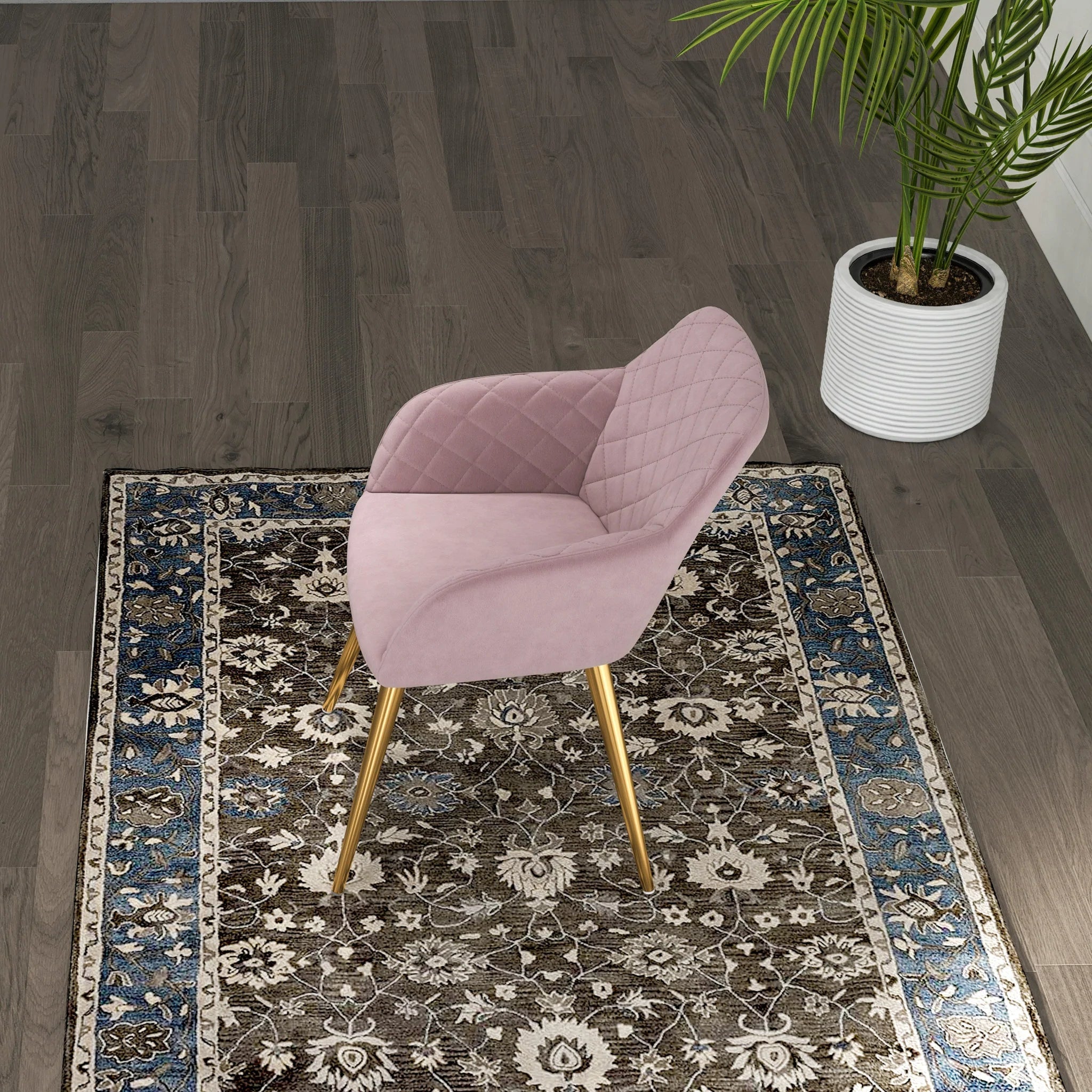 Jasmine Dining Chair Pink Velvet MidinMod Houston TX ASY Furniture