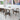 Large Adira Dining set with 4 Juliet Fabric Dining Chairs (White) ASY Furniture  Houston TX