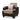 Molina Upholstered Convertible Armchair with Storage Brown ASY Furniture  Houston TX