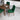 Palmer (Walnut) Dining Set with 4 Brighton (Green Velvet) Dining Chairs ASY Furniture  Houston TX