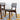 Palmer (White) Dining Set with 4 Abbott (Grey) Dining Chairs ASY Furniture  Houston TX