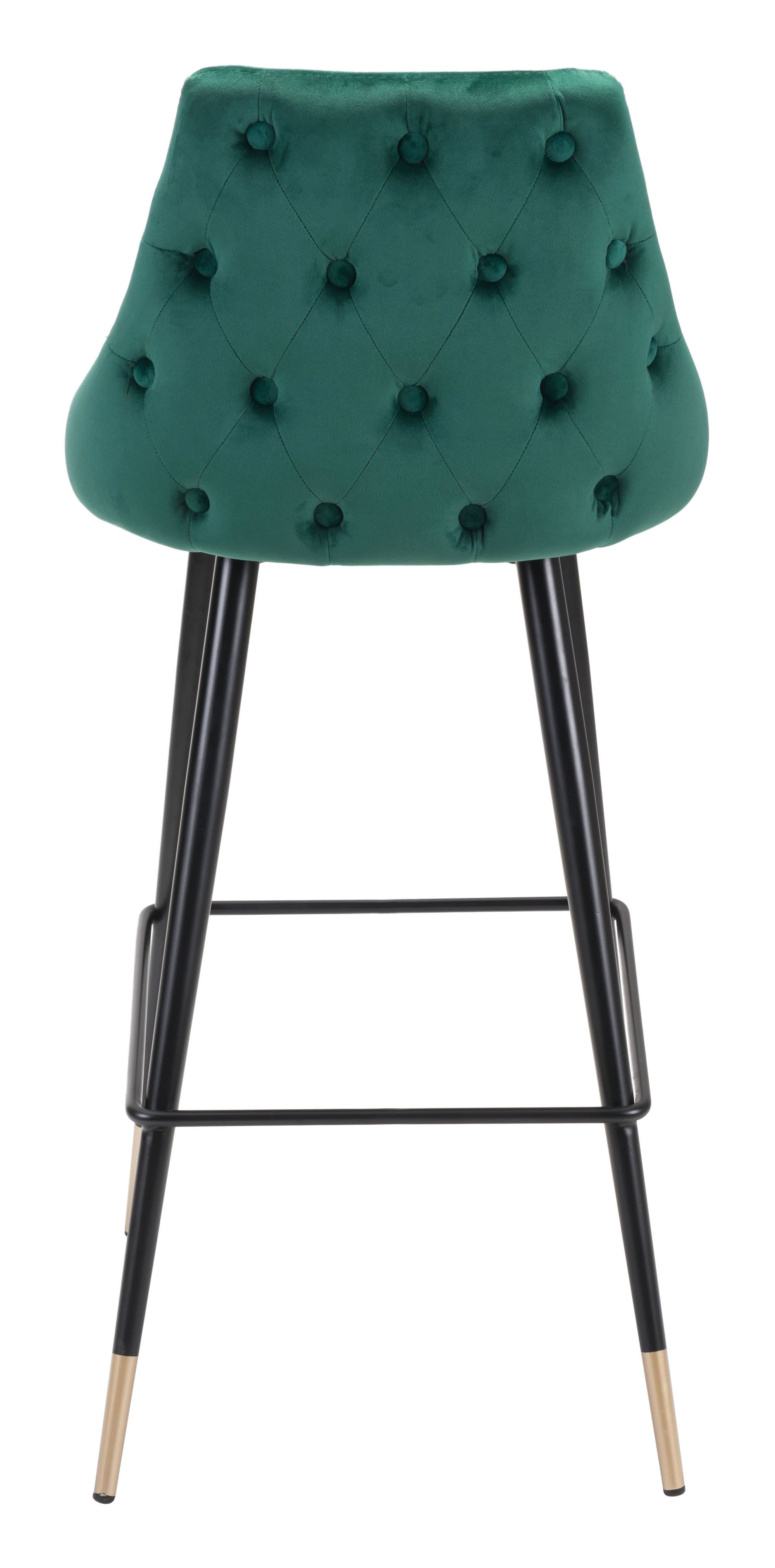 Piccolo Bar Chair Green by ZuoMod at ASY Furniture in Houston Stafford TX