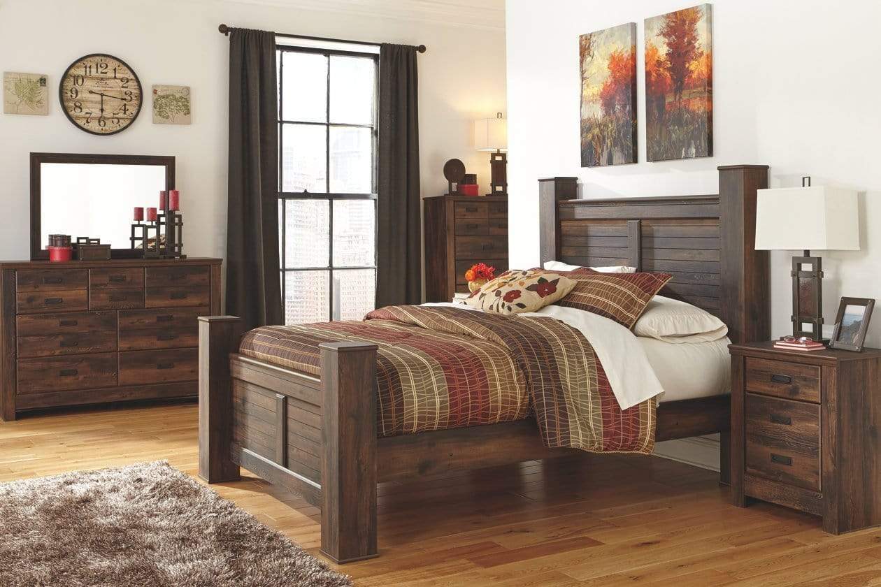 Quinden Queen Poster Bed ASY Furniture