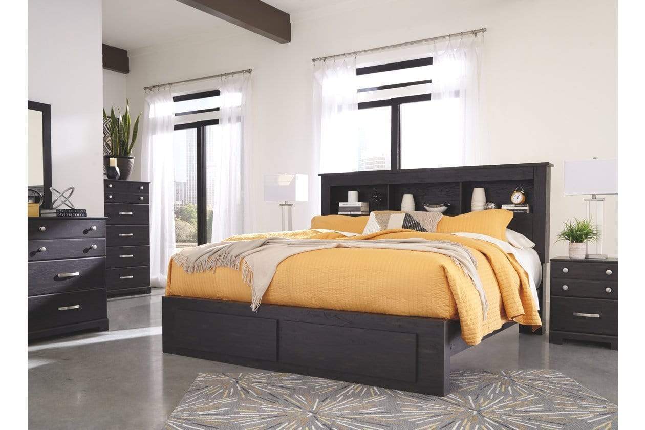 Reylow queen discount bookcase bed