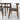 Rixos Dining set with 4 Juliet Dining Chairs (Fabric) ASY Furniture  Houston TX