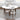 Rixos (White) Oval Dining Set with 4 Winston (Beige) Dining Chairs ASY Furniture  Houston TX