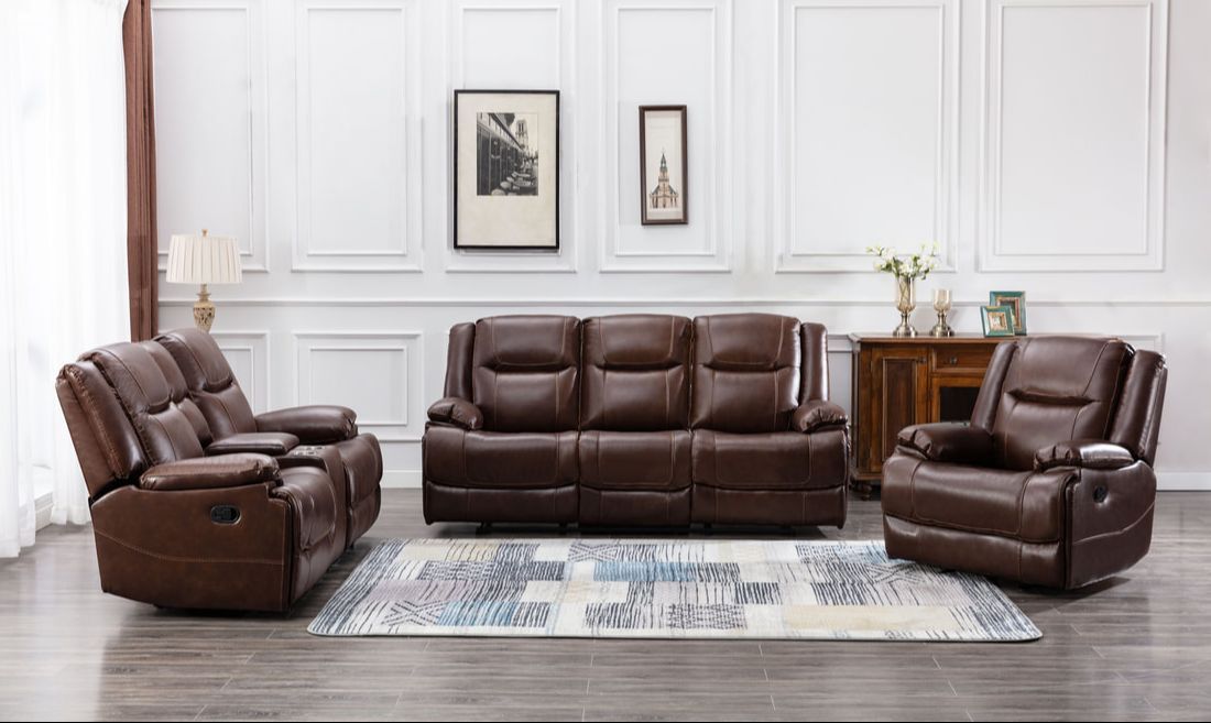 Leather Reclining Set Asy Furniture