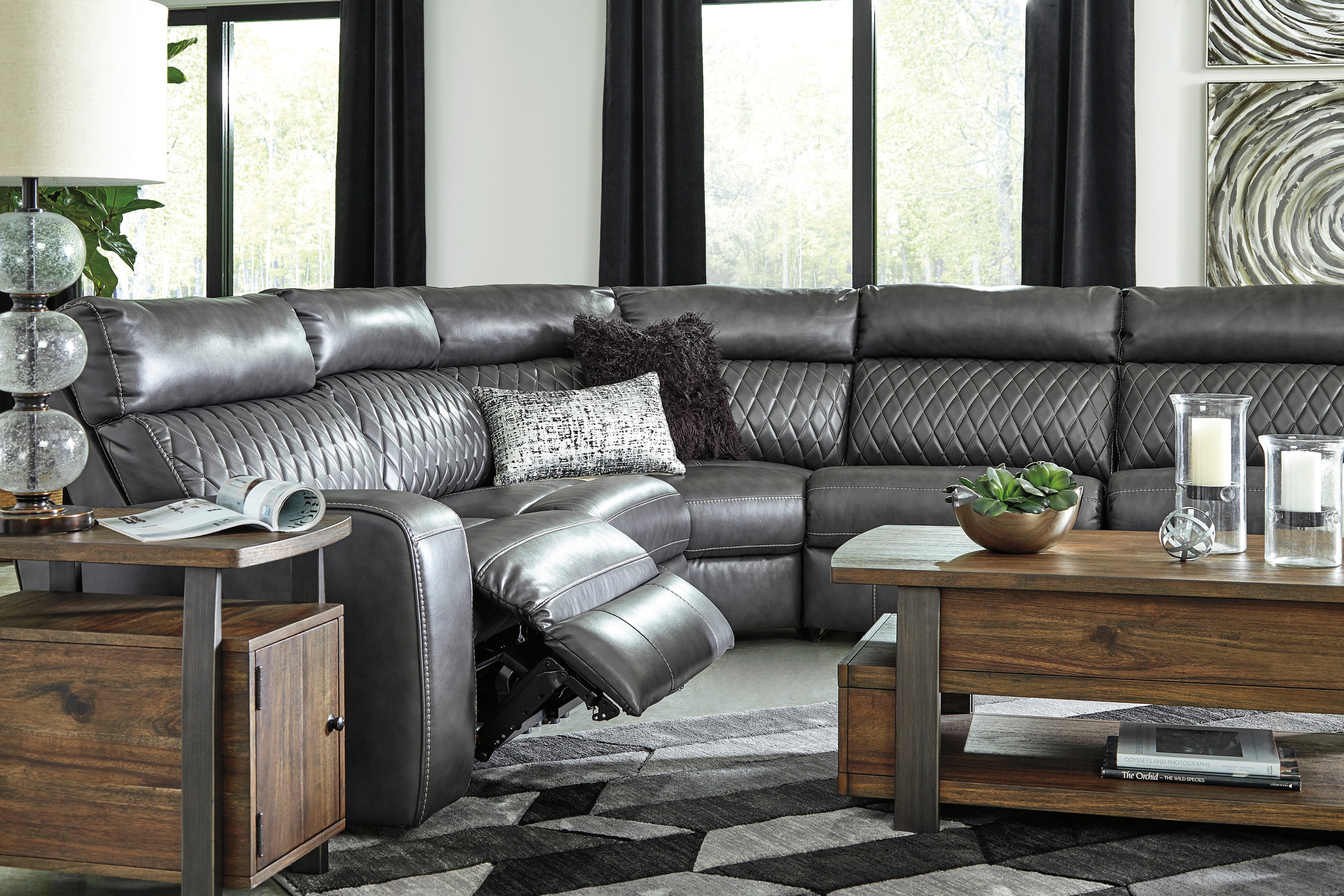 Samperstone power shop reclining sectional