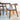 Selena Dining set with 4 Reggie Gray Fabric Chairs (Walnut) ASY Furniture  Houston TX