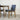 Selena (Walnut) Dining Set with 4 Virginia (Blue Fabric) Dining Chairs ASY Furniture  Houston TX